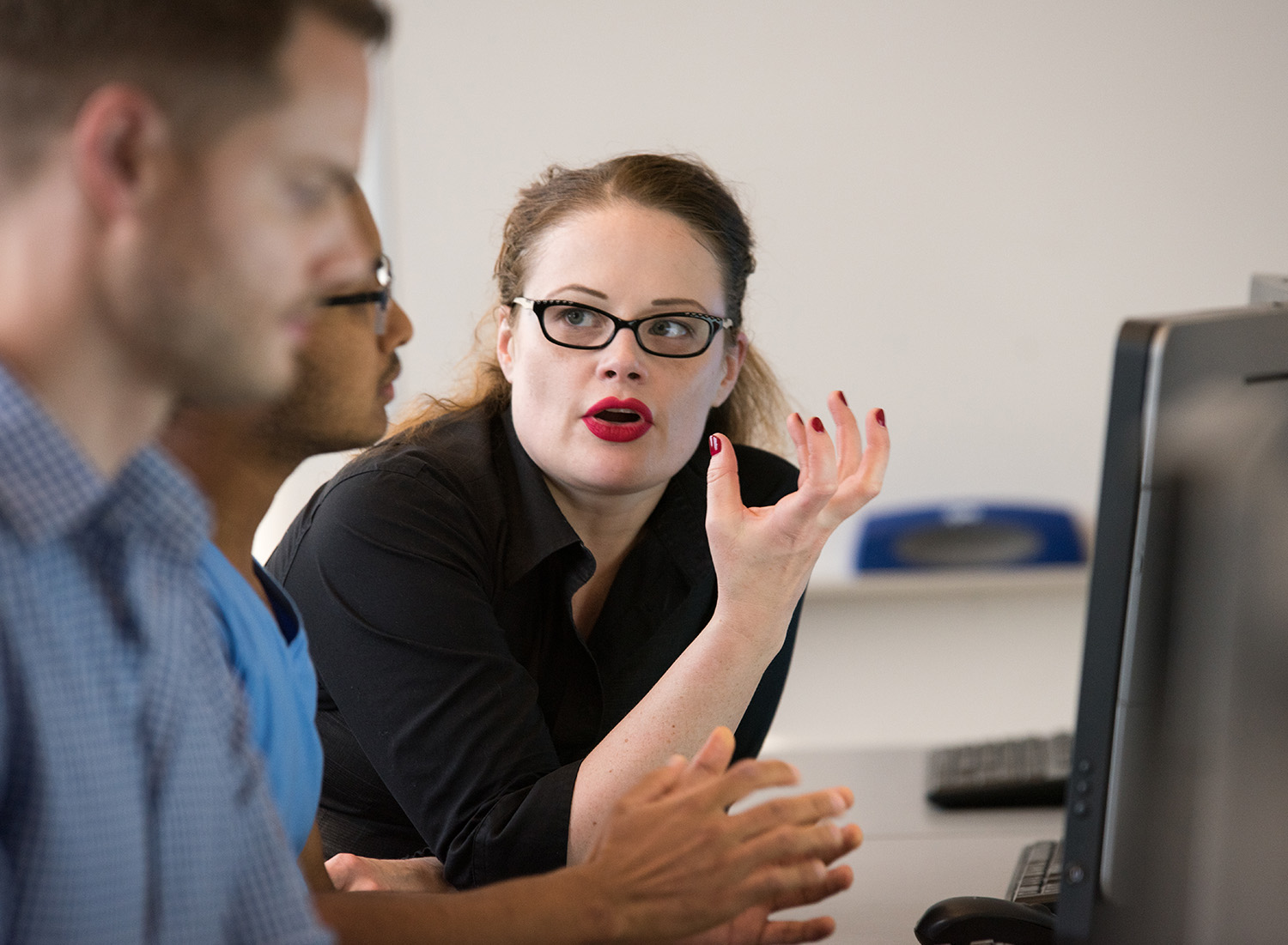 Programming instructor in class at Seattle Central College